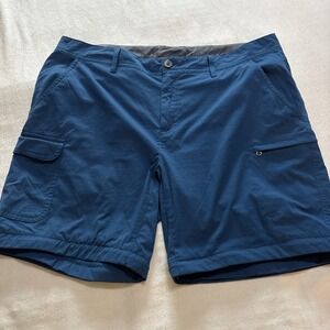 Solstice Blue Shorts Womens 14 Cargo Pockets Stretch‎ Hiking Outdoor Beach